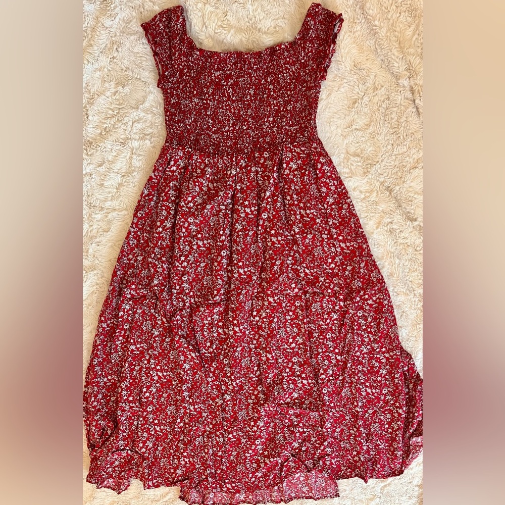Off-the-Shoulder Floral Dress